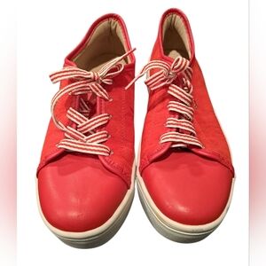 Dakota Red Canvas Women's Shoes